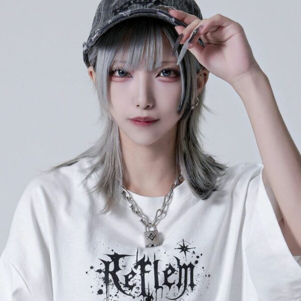 Cross Embroidered Distressed Denim Cap