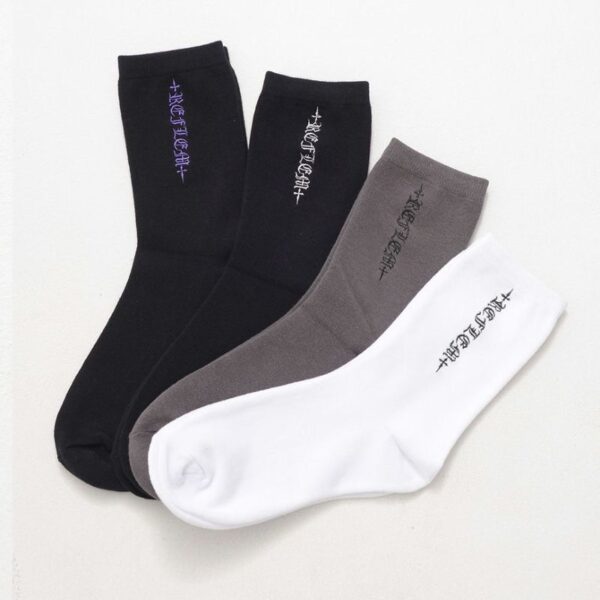 Logo Embroidered Socks