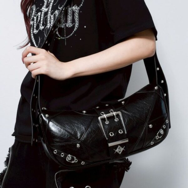 Half Moon PU Shoulder Bag