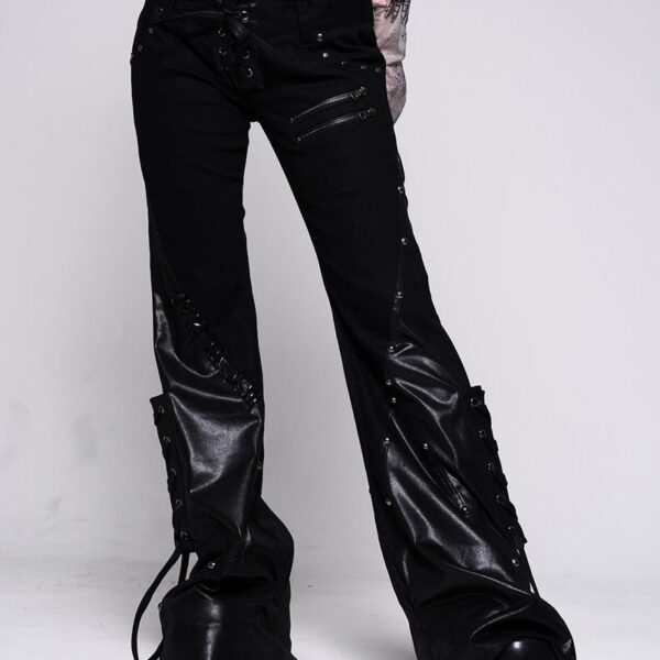 REFLEM Lace-Up Flare Pants