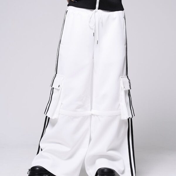 Wide Cargo Jersey Pants