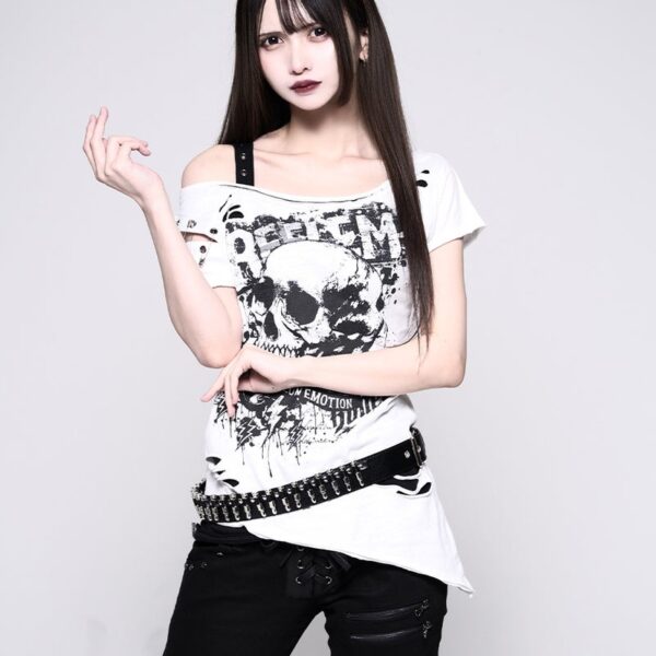 REFLEM Punk Layered Asymmetrical Top